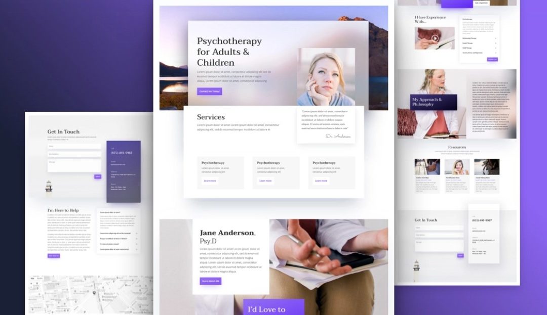 Psychologist Free Divi Layout Pack