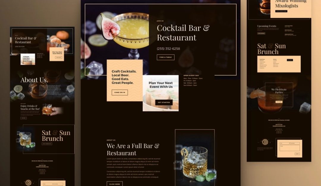 Bar Free Divi Layout Pack