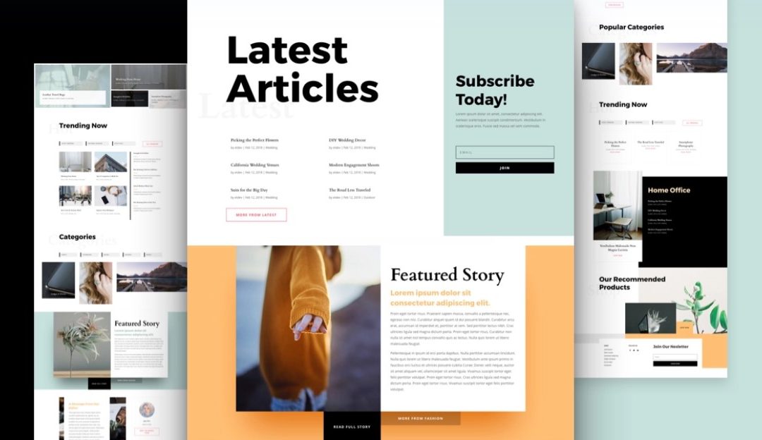 Magazine Free Divi Layout Pack