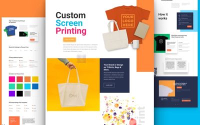 Screen Printing Free Divi Layout Pack