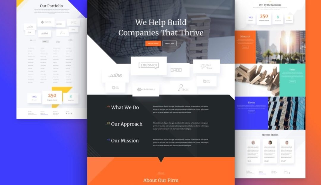 Venture Capital Firm Free Divi Layout Pack