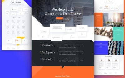 Venture Capital Firm Free Divi Layout Pack