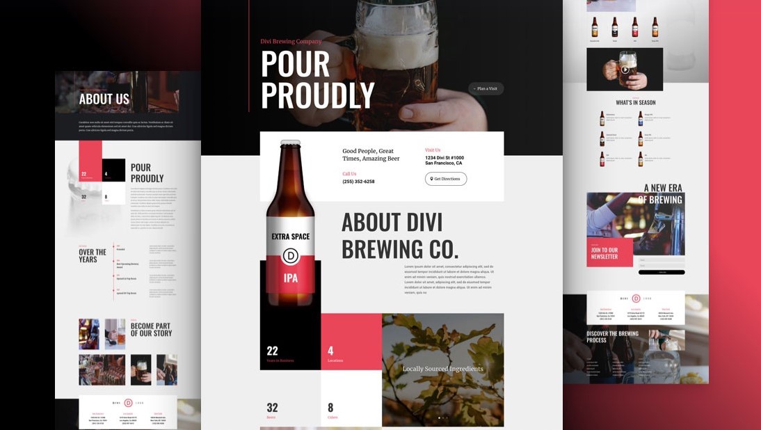 Brewery Free Divi Layout Pack