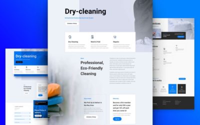 Dry Cleaning Free Divi Layout Pack