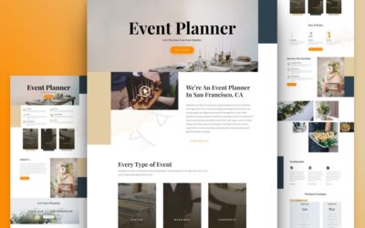 Event Planner Free Divi Layout Pack