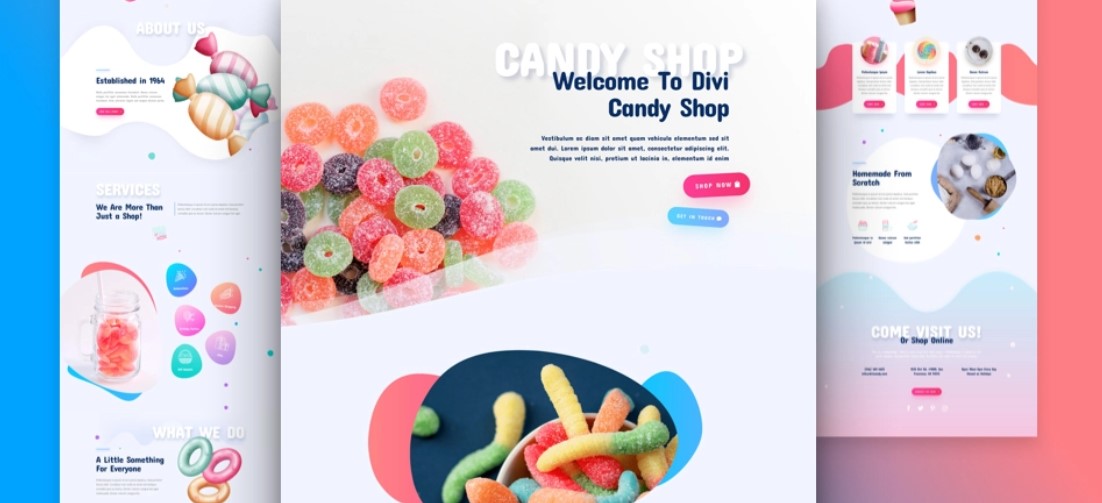 Candy Shop Free Divi Layout Pack