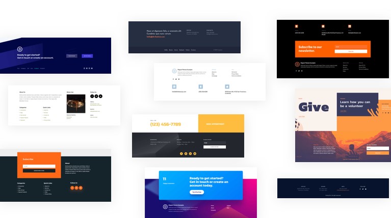Free Divi Footer Layout Pack