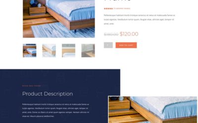 Free Product page template for Furniture Store Layout Pack