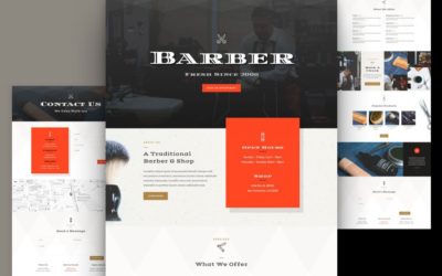 Barber Shop Divi Layout Pack