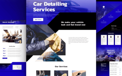 Car Detailing Free Divi Layout Pack