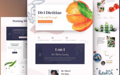 Dietitian Free Divi Layout Pack