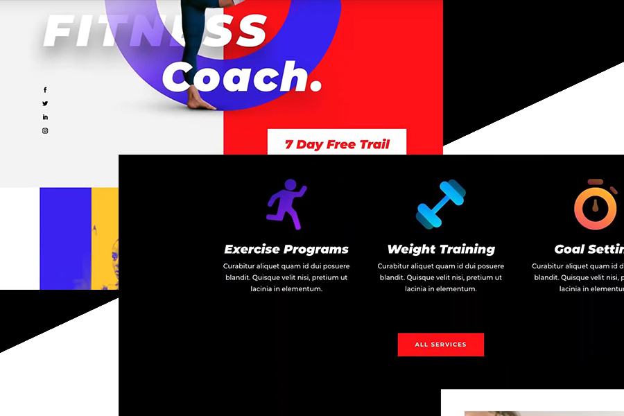 Free Divi Layout Pack for Fitness Coach