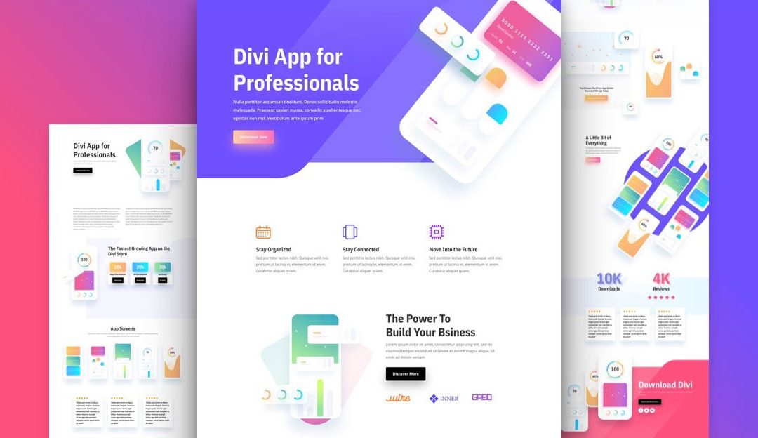 Mobile App Free Divi Layout Pack