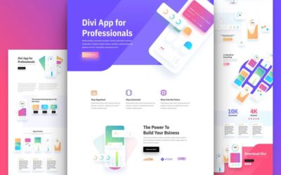 Mobile App Free Divi Layout Pack