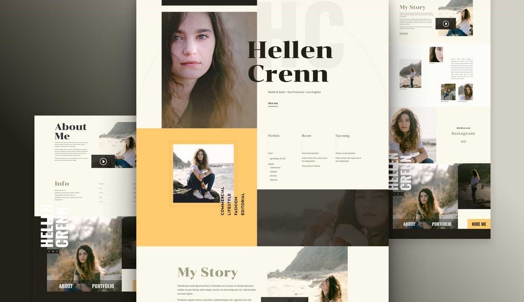Model CV Free Divi Layout Pack