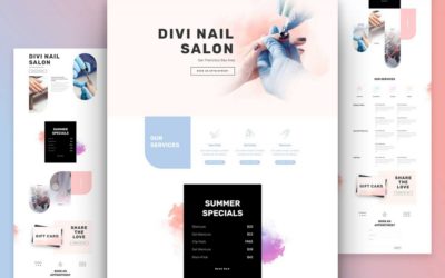 Nail Salon Free Divi Layout Pack