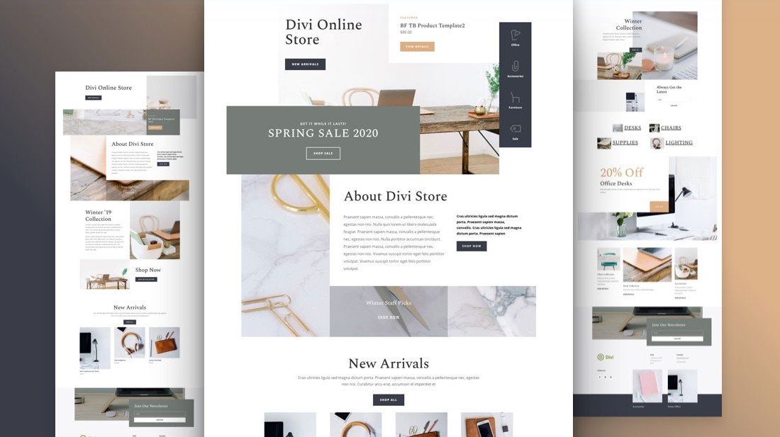 Online Store Free Divi Layout Pack