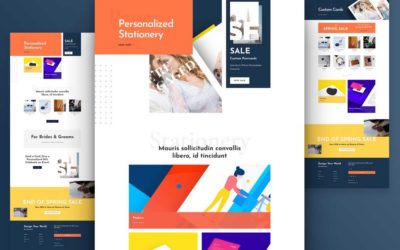 Stationery Shop Free Divi Layout Pack