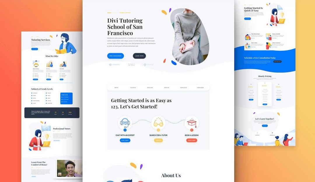 Tutor Free Divi Layout Pack