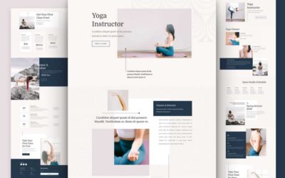 Yoga Instructor Free Divi Layout Pack