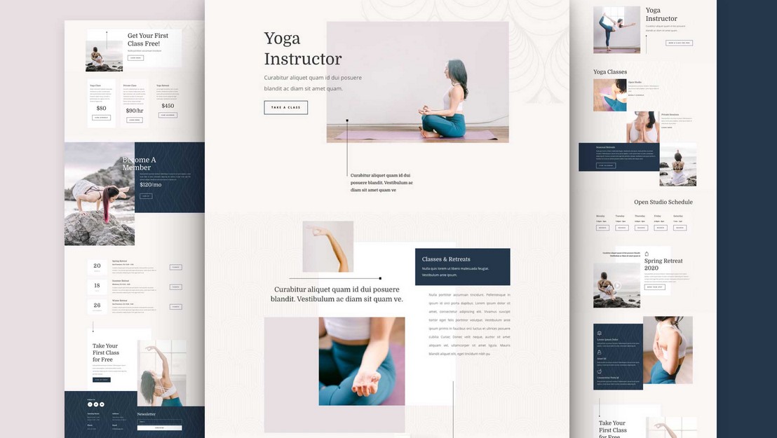 Yoga Instructor Free Divi Layout Pack