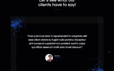 Free Divi Motion Testimonial layout