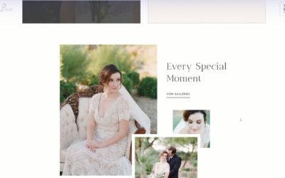 Free Divi Header & Footer templates for Wedding Photographer Layout Pack