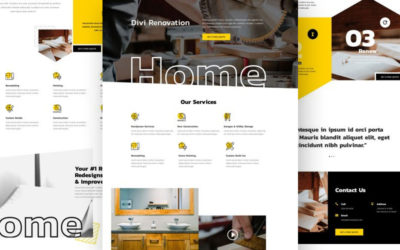 Renovation Free Divi Layout Pack