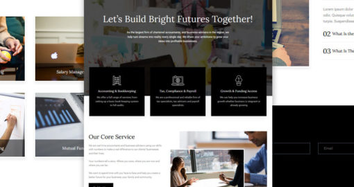 Accounting Firm Free Divi Homepage Layout