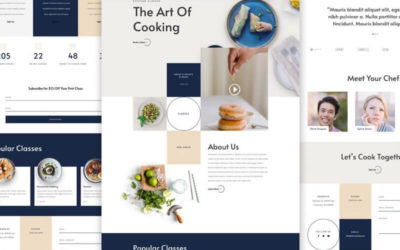 Cooking School Free Divi Layout Pack