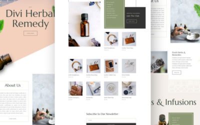 Herbal Remedy Free Divi Layout Pack