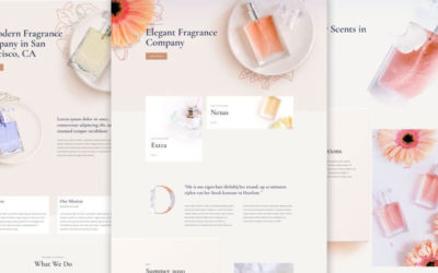 Perfumery Free Divi Layout Pack