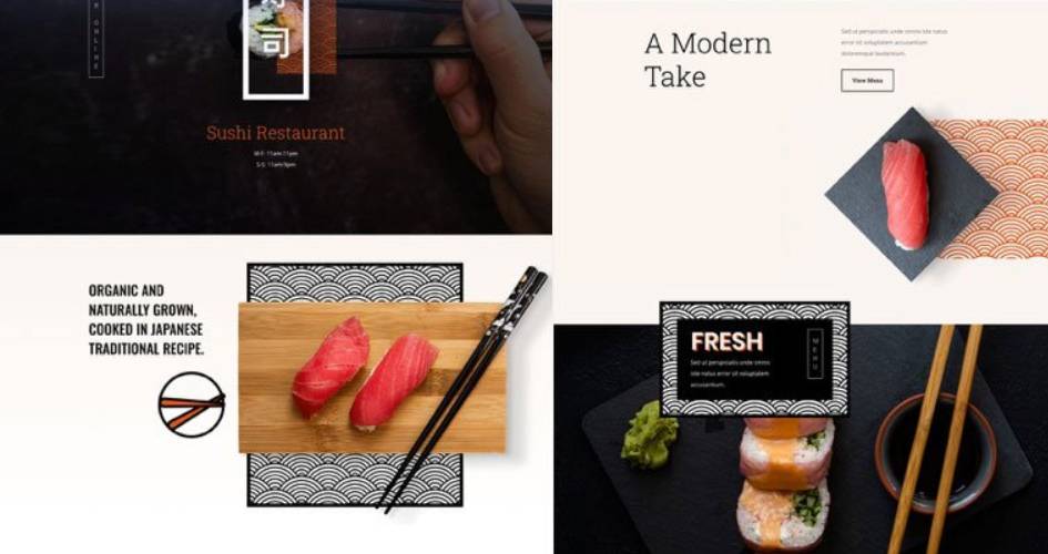 Sushi Restaurant Free Divi Layout Pack