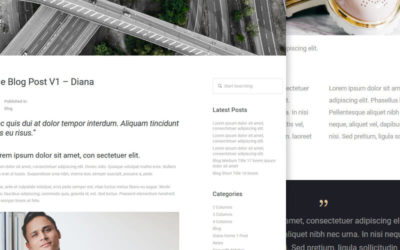 Divi Single Blog Templates for the WordPress Customizer