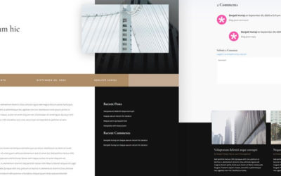 Free Divi Blog Post Template for Architecture Firm Layout Pack