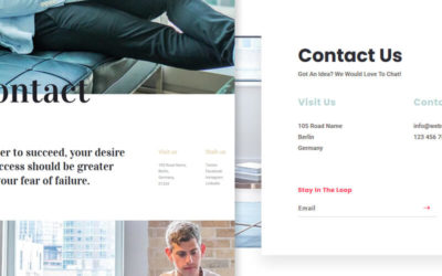 Divi Contact Page Layouts