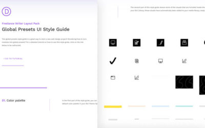 Global Presets for the Divi Freelance Writer Layout Pack