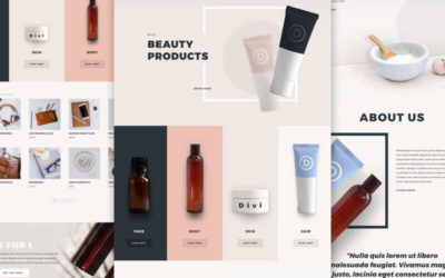 Beauty Product Free Divi Layout Pack