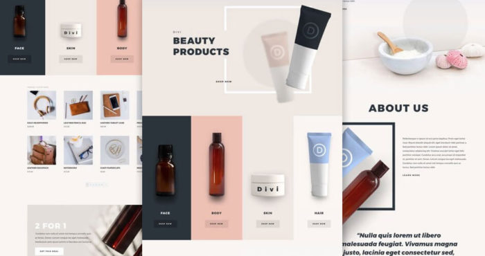 Beauty Product Free Divi Layout Pack