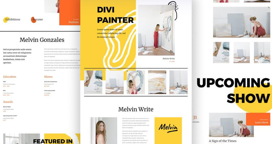 Painter Free Divi Layout Pack