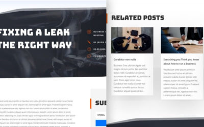 Free Divi Blog Post Template for Handyman Layout Pack