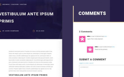 Free Divi Blog Post Template for PR Firm Layout Pack