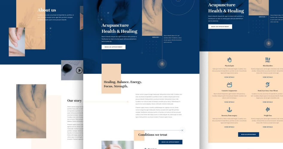 Acupuncture Free Divi Layout Pack