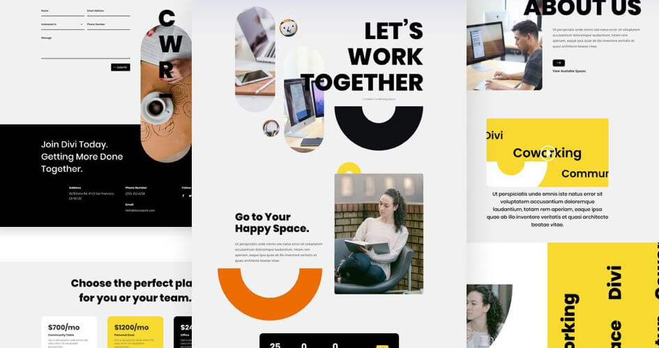 Coworking Space Free Divi Layout Pack
