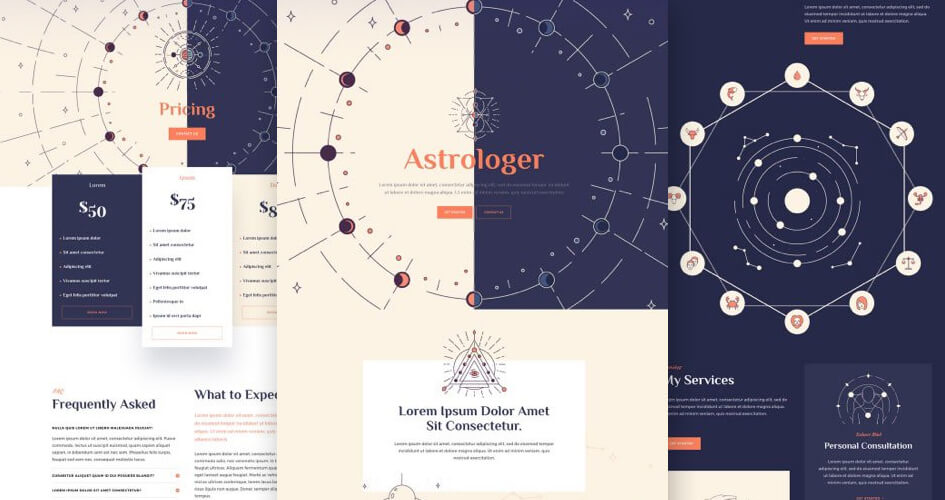 Astrologist Free Divi Layout Pack