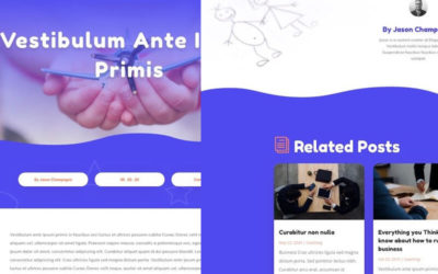 Free Divi Blog Post Template for Daycare Layout Pack