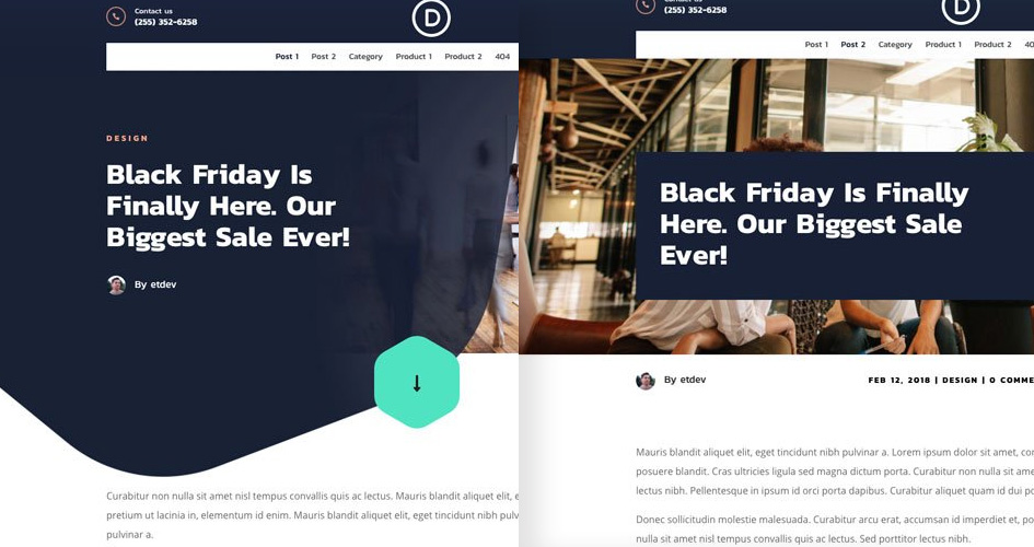 Cyber Monday Free Divi Layout Pack 3