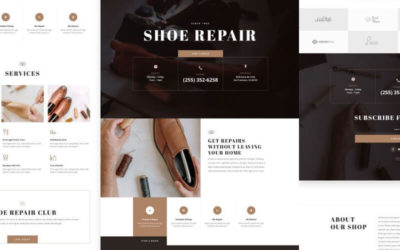 Shoe Repair Free Divi Layout Pack