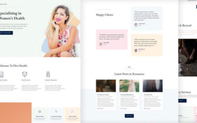 Women’s Health Center Free Divi Layout Pack