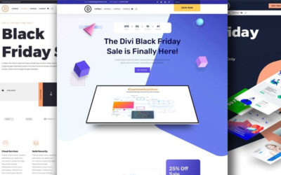 Black Friday Landing Page Free Divi Layout Pack